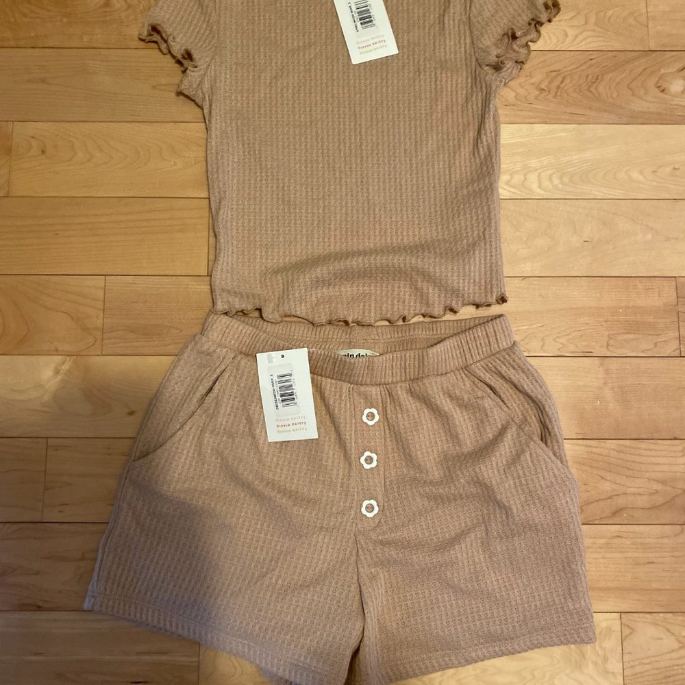 NWT Dippin' Daisy's Cozy Comfy Nude Set Size SM